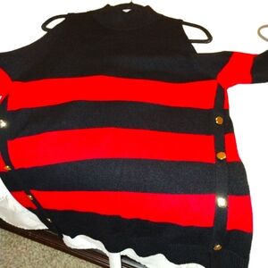 Open shoulder sweater